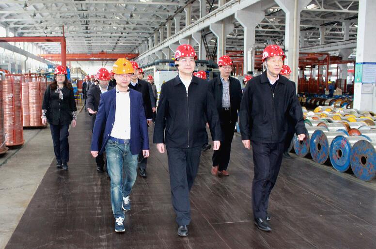 南京市六合区党政代表团来asiagame电缆旅行考察