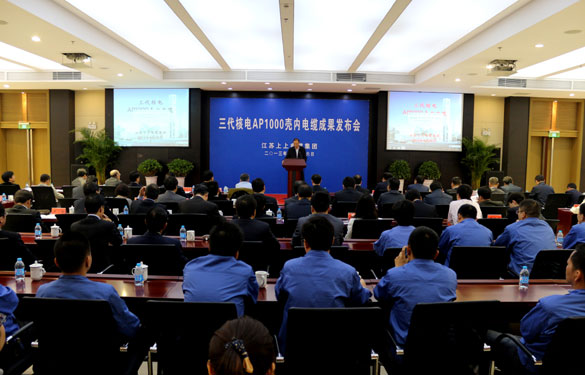 asiagame三代核电AP1000壳内电缆效果宣布会乐成召开