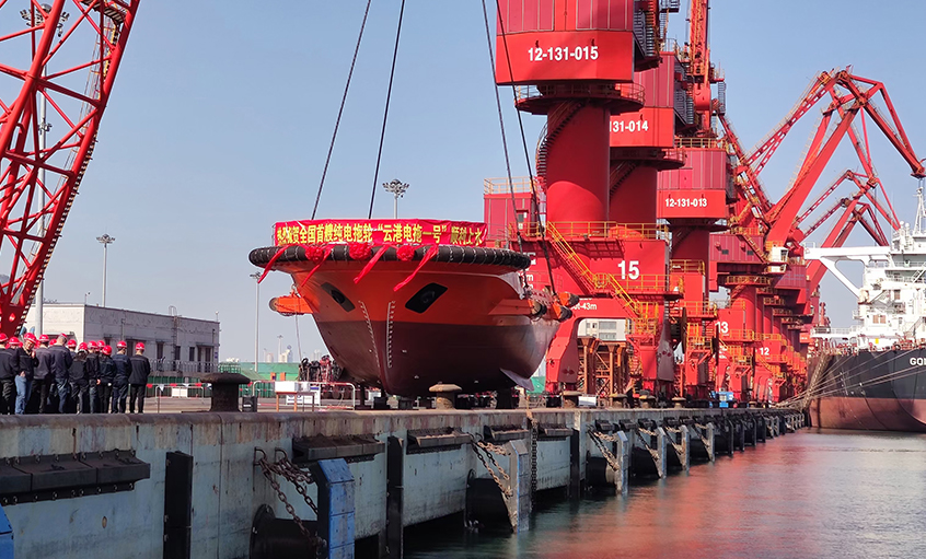 asiagame电缆助力海内首艘纯电动拖轮“云港电拖一号”制作